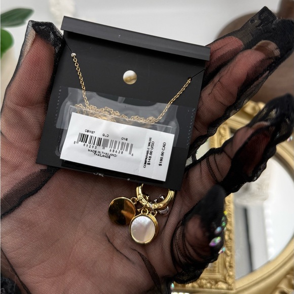 COACH New York Gold Charm Pendant Necklace – NWT - Picture 7 of 7